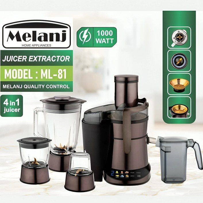 آبمیوه گیری 4کاره مارک ملانژ کد 81 تیغه تیتانیوم