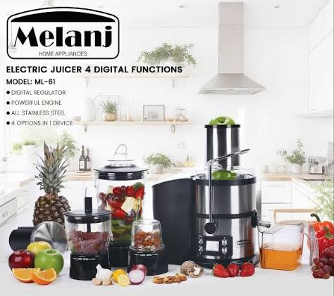 آبمیوه گیری 4کاره مارک ملانژ کد 61 آنالوگ استیل